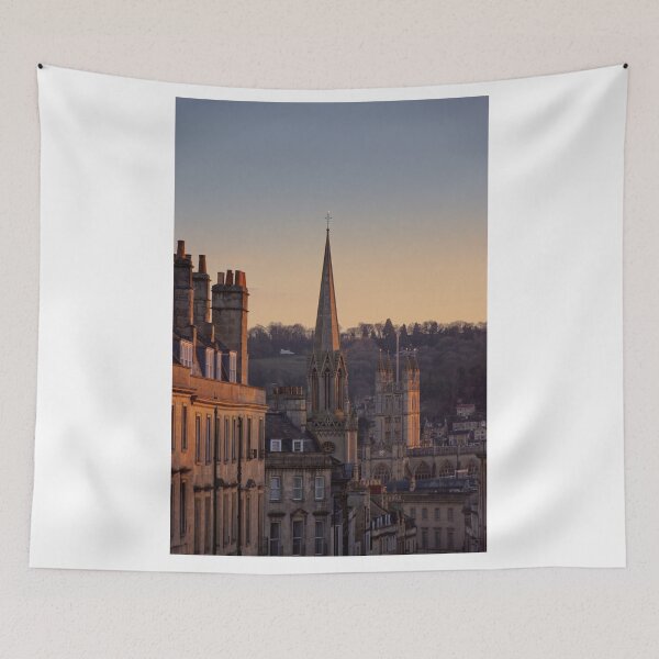 Item preview, Winter sun hitting the Bath Abbey and surrounding sky line designed and sold by duncan1980uk.
