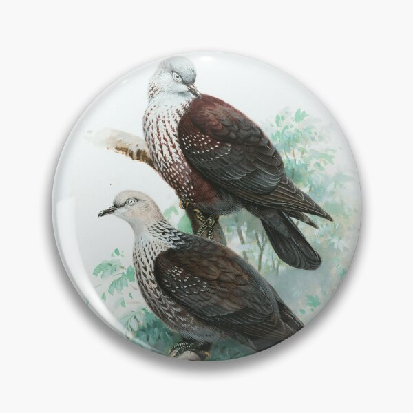 Item preview, Lodge speckled wood pigeon on tree branch painting designed and sold by BestDesign87.