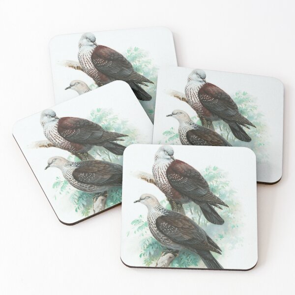 Item preview, Lodge speckled wood pigeon on tree branch painting designed and sold by BestDesign87.