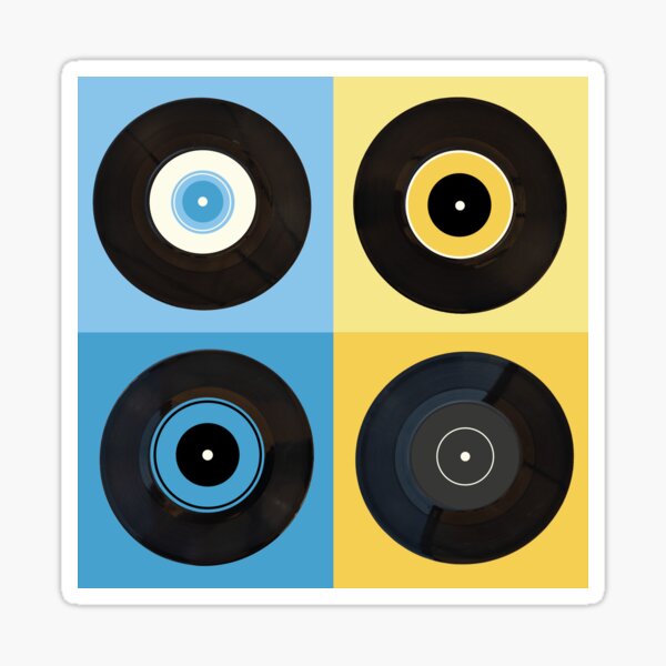 45 RPM Vinyl Sticker