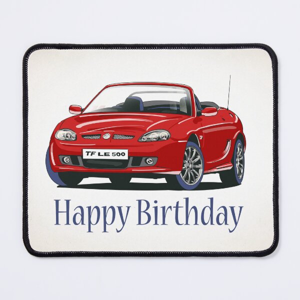 Item preview, MG TF LE 500  in Red Car Birthday Card designed and sold by Webazoot Industries - Car Art.