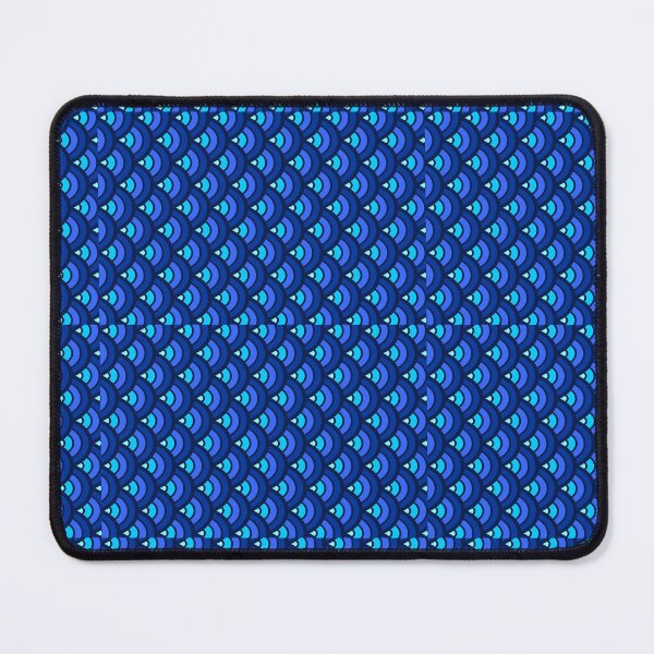 Item preview, Blue fish scale pattern designed and sold by Kanchan1987.