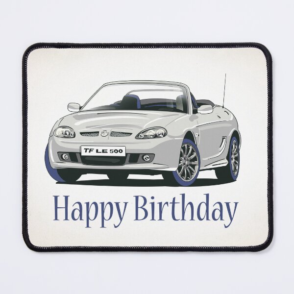 Item preview, MG TF LE 500 in White Car Birthday Card designed and sold by Webazoot Industries - Car Art.