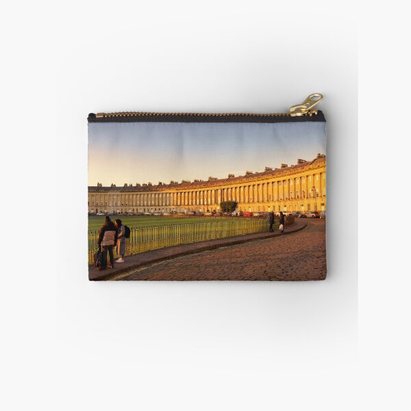 Item preview, Royal Crescent Bath bathed in honey coloured golden winter sun designed and sold by duncan1980uk.