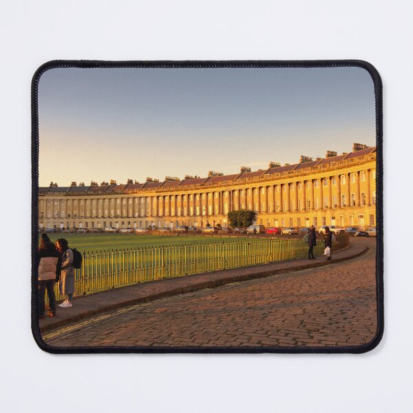 Item preview, Royal Crescent Bath bathed in honey coloured golden winter sun designed and sold by duncan1980uk.