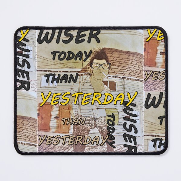 Item preview, Wiser today than yesterday, quotations, inscriptions, letters abcdef, great thinkers, designed and sold by NessArtByEwa.