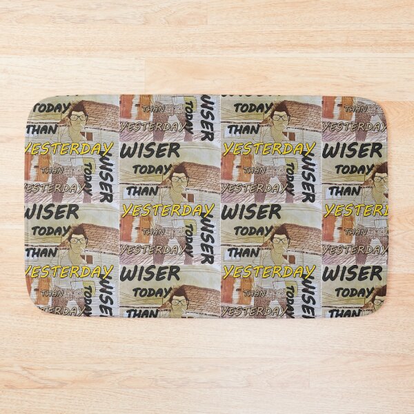 Item preview, Wiser today than yesterday, quotations, inscriptions, letters abcdef, great thinkers, designed and sold by NessArtByEwa.