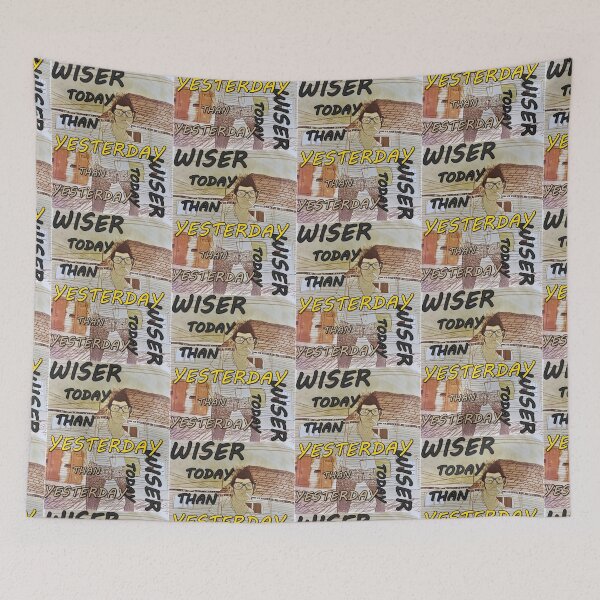 Item preview, Wiser today than yesterday, quotations, inscriptions, letters abcdef, great thinkers, designed and sold by NessArtByEwa.