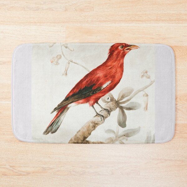 Item preview, Crimson Roller bird perched on branch illustration designed and sold by BestDesign87.