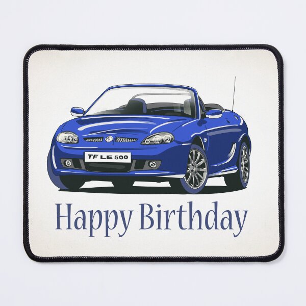 Item preview, MG TF LE 500 in Blue Car Birthday Card designed and sold by Webazoot Industries - Car Art.