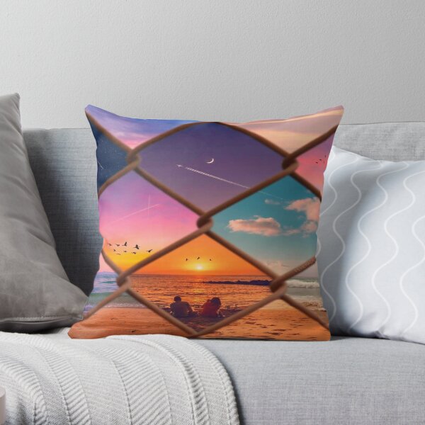 Paradise holidays Throw Pillow