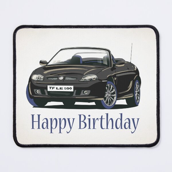 Item preview, MG TF LE 500 in Black Car Birthday Card designed and sold by Webazoot Industries - Car Art.