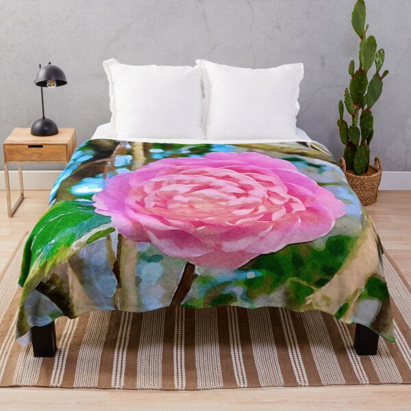 Item preview, Pink Spiraled Flower Oasis designed and sold by Pamela Storch.