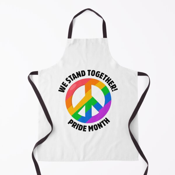 Item preview, We Stand Together Pride Month LGBT Peace Flag designed and sold by StickerbashCo.