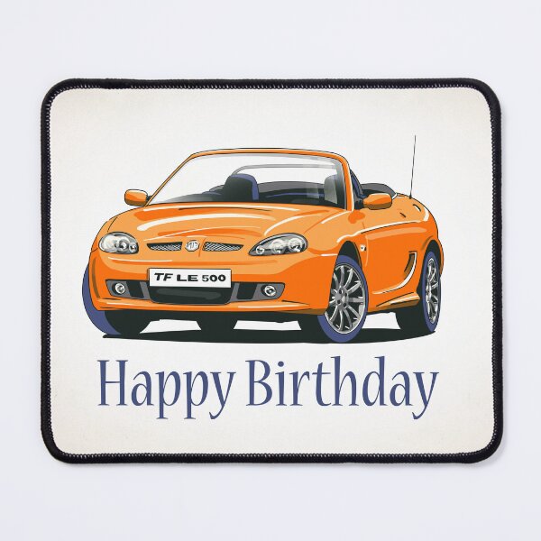 Item preview, MG TF LE 500 in Vibrant Orange Car Birthday Card designed and sold by Webazoot Industries - Car Art.