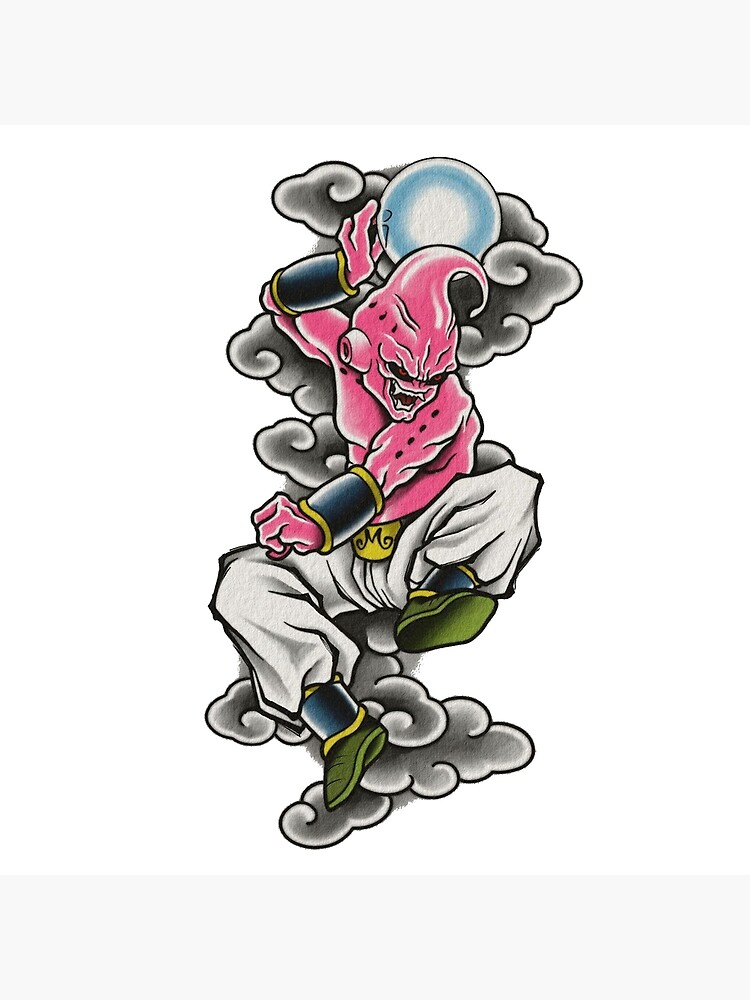 Kid Buu  Dragon ball tattoo, Dragon ball image, Dragon ball super