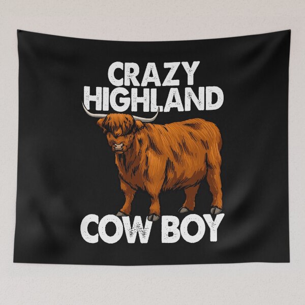 Item preview, Crazy Highland Cow Boy designed and sold by Bendthetrend.