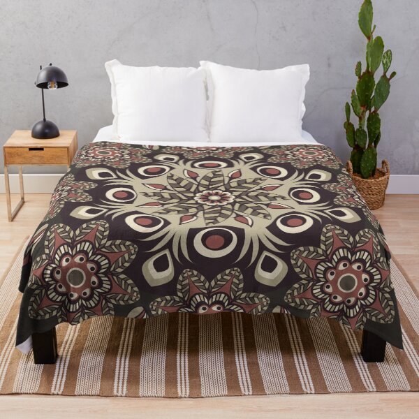 Item preview, Brown floral mandala designed and sold by NoahDea.