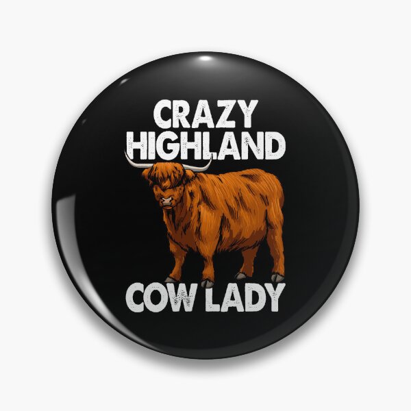 Item preview, Crazy Highland Cow Lady designed and sold by Bendthetrend.