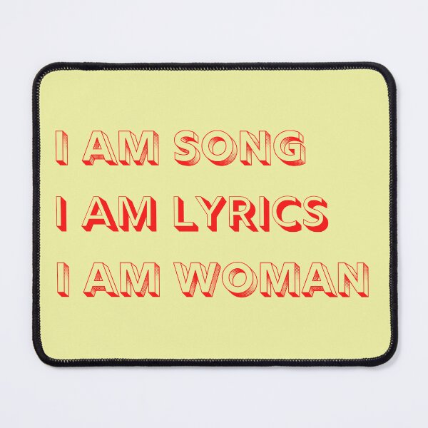 I Am Woman Lyrics I Am Woman Quote Female Empowerment Art 