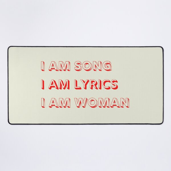 I Am Woman Lyrics I Am Woman Quote Female Empowerment Art 