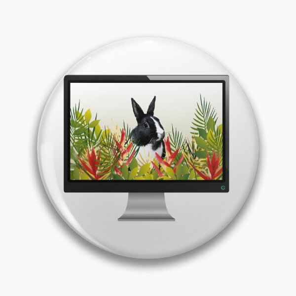 Artikelvorschau, Computer Screen Bunny Rabbit Flower Field entworfen und verkauft von Move-Art.