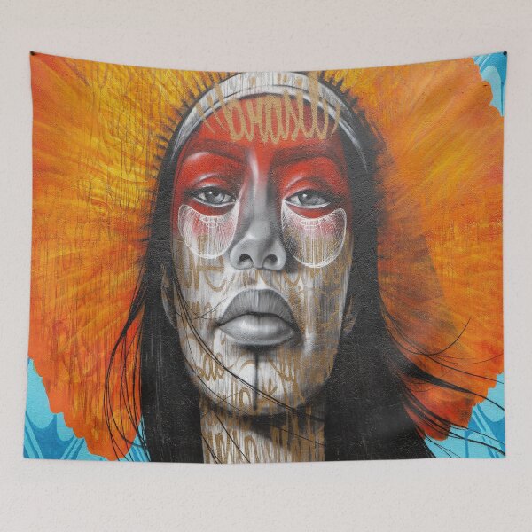 Item preview, Woman with brown hair painting texture background designed and sold by BestDesign87.