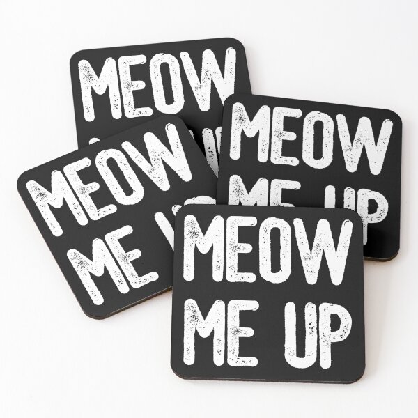 Item preview, Meow Me Up (White Text) designed and sold by meowmeup.