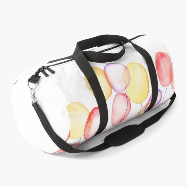 Item preview, hand painted colorful flying balloon into sky watercolor  designed and sold by ColorandColor.