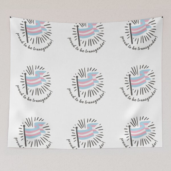 Item preview, Proud Transgender LGBT Ally Pride Trans Flag designed and sold by StickerbashCo.