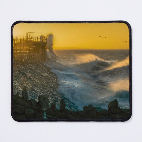 Item preview, Storm Eunice at Porthcawl lighthouse designed and sold by Leighton Collins.