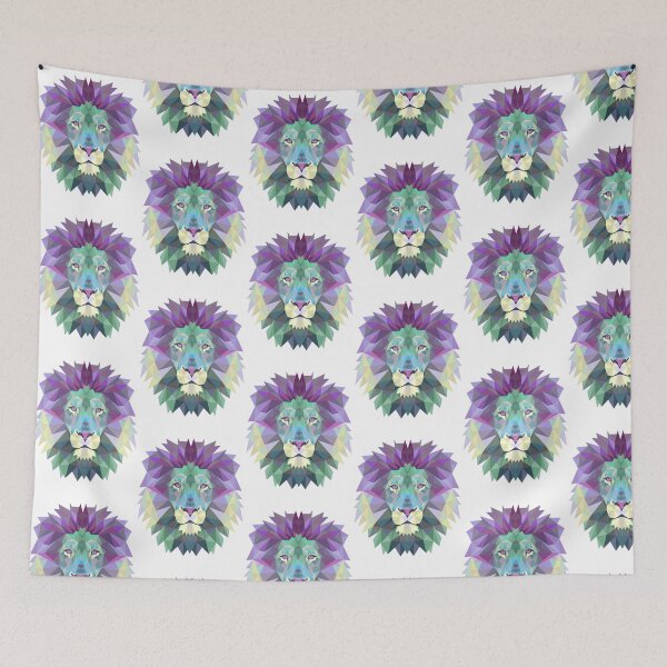 Item preview, Purple polygon lion designed and sold by Fabien  Fablab.