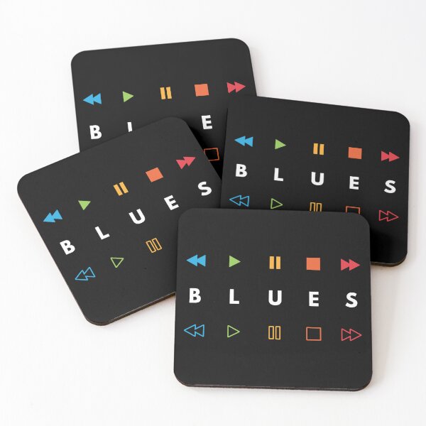 Item preview, Blues Style Music Player Buttons Multi Colors designed and sold by nightsworthy.