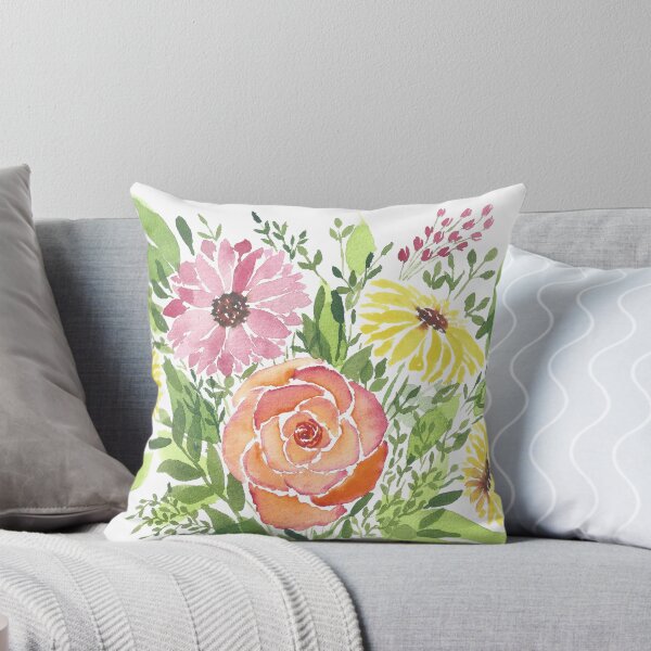 Artikelvorschau, Blumenarrangement, original Aquarell entworfen und verkauft von SharonRoseR.