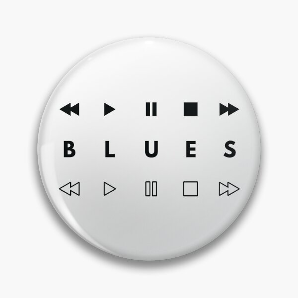 Item preview, Blues Style Music Player Buttons Light Theme designed and sold by nightsworthy.