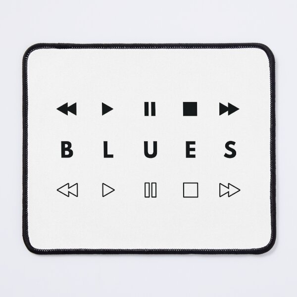 Item preview, Blues Style Music Player Buttons Light Theme designed and sold by nightsworthy.