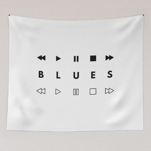 Item preview, Blues Style Music Player Buttons Light Theme designed and sold by nightsworthy.