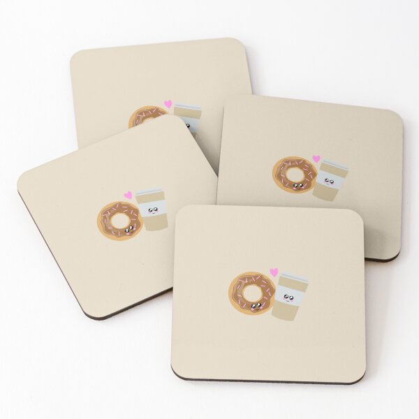 Item preview, Cute kawaii coffee and donut  designed and sold by Heather  Hinson.