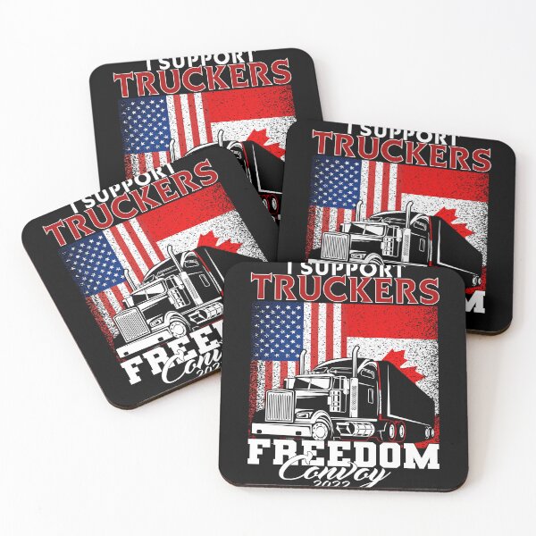 Item preview, I support truckers freedom convoy 2022 flag American designed and sold by ANAS    HO.