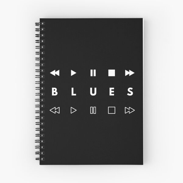 Item preview, Blues Style Music Player Buttons Dark Theme designed and sold by nightsworthy.