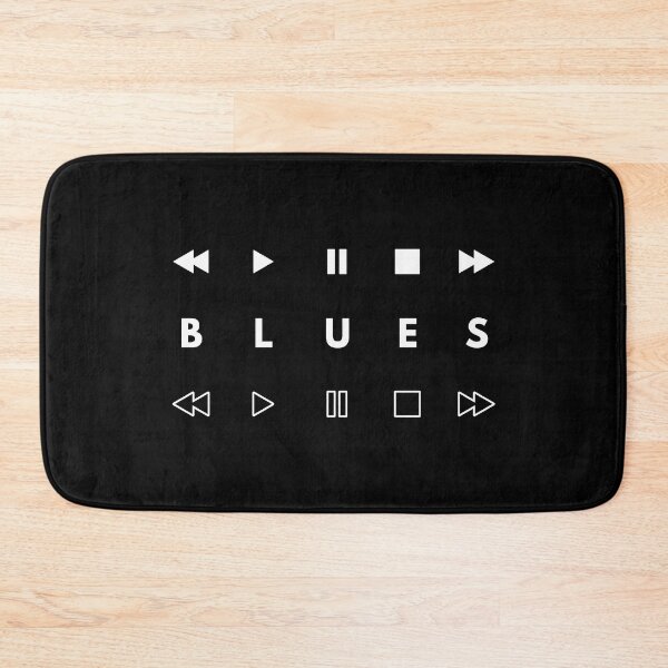 Item preview, Blues Style Music Player Buttons Dark Theme designed and sold by nightsworthy.
