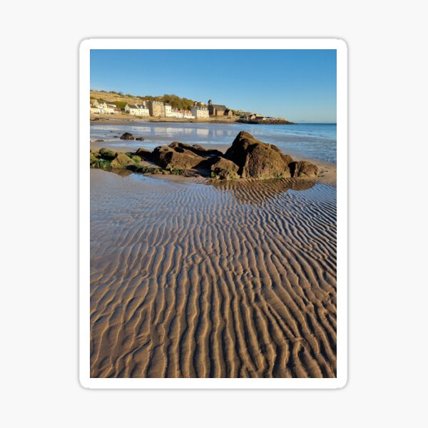 "Low tide at the beautiful Kinghorn Beach." Sticker by SandW4ever