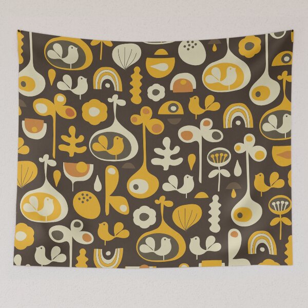 Item preview, Luonto, Birds and Natural Organic Shapes designed and sold by BesanoStyle.