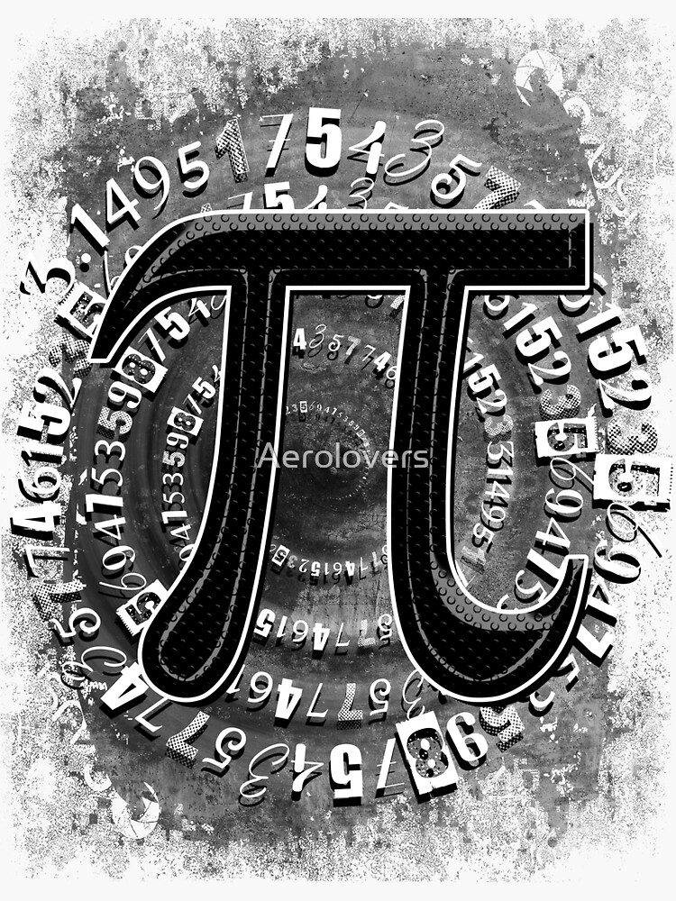 "Pi TShirt 3,14 Pi Number Symbol Math Science Gift TShirt" Sticker