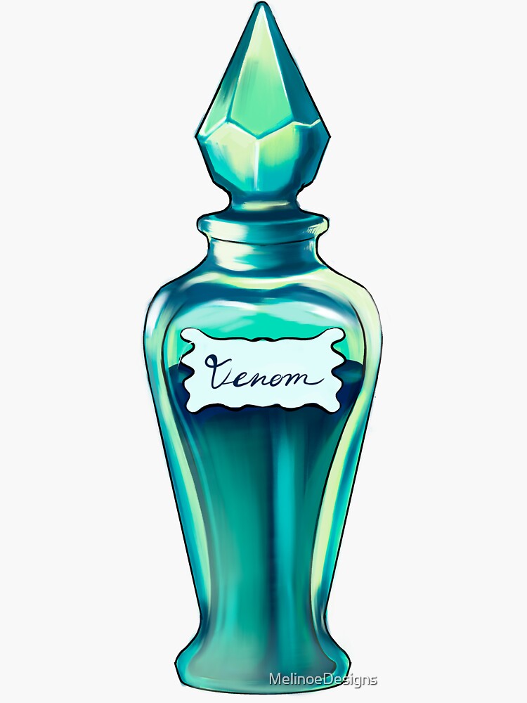 Premium Vector  Vial of poison venom sticker bottle of dangerous