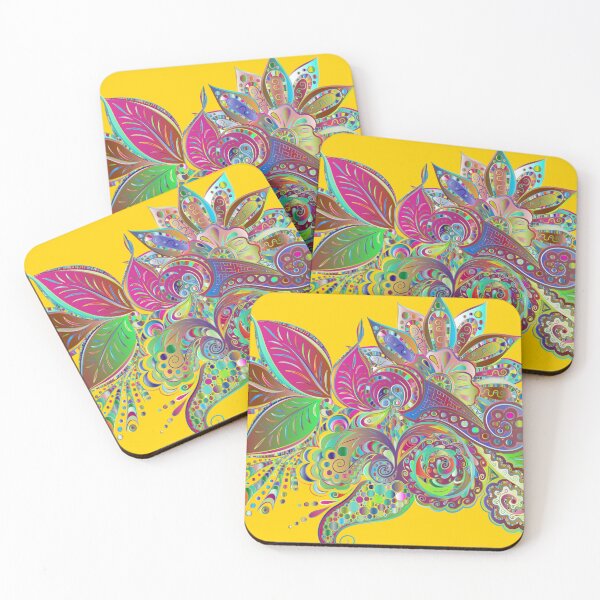 Item preview, Tropical colorful floral decoration designed and sold by NoahDea.