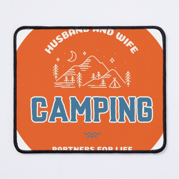 Item preview, Husband and Wife Camping Partners For Life Orange Design designed and sold by krysoth.