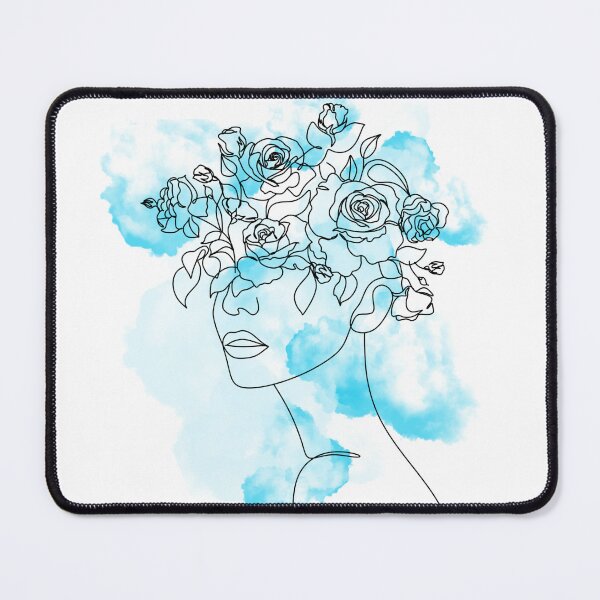 Item preview, Watercolor line art head. designed and sold by TheMoodyQueen.