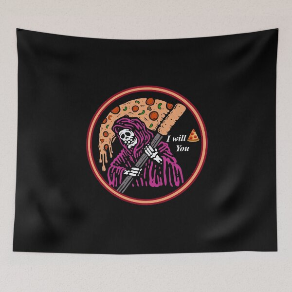 Item preview, I will pizza you, skull killer designed and sold by Gazo freeze  ★★★★★.