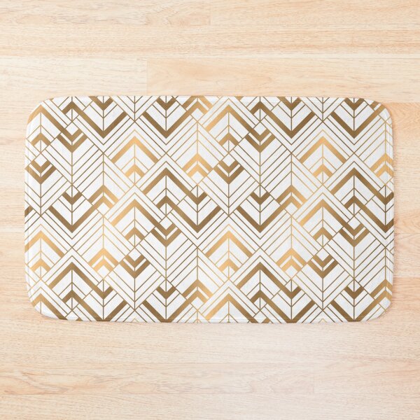 Item preview, Bohemian Gold Geometric Pattern With Gold Shimmer designed and sold by Vic Torys ☆.